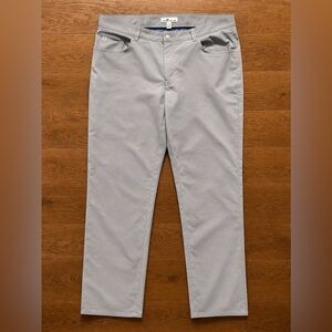 Peter Millar Crown Sport Gray Performance Golf Pants 38x30